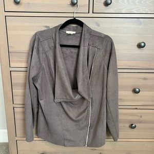 EASEL faux suede jacket